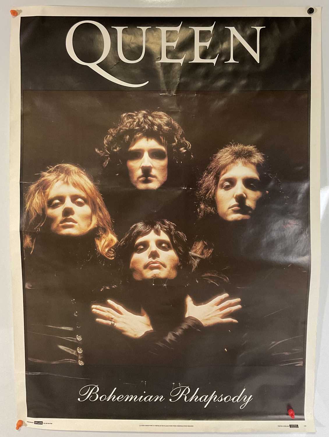 A group of 3 QUEEN / FREDDIE MERCURY 1992 tribute posters by Splash for the Freddie Mercury - Image 2 of 4