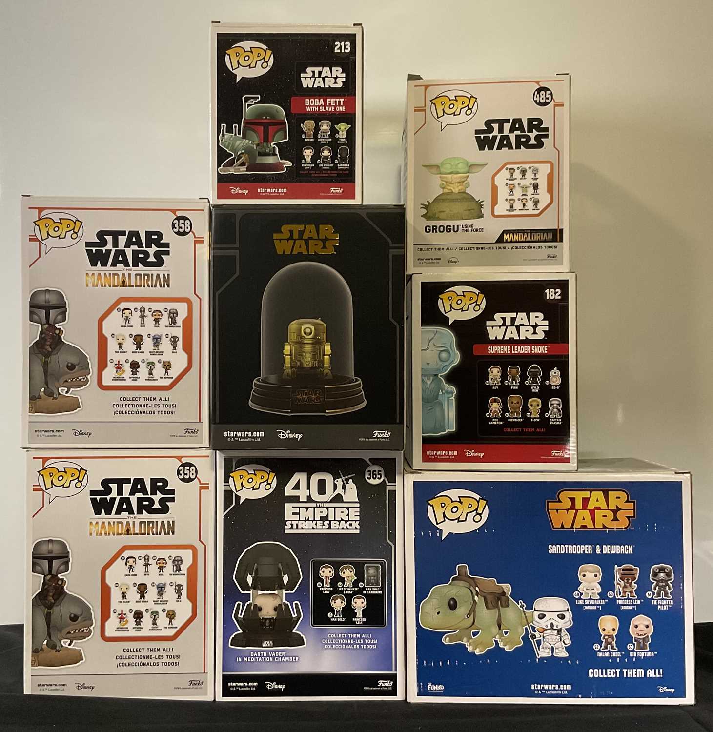 STAR WARS - A group of Star Wars Funko Pops to include Supreme Leader Snoke #182, Glow in the - Image 2 of 2