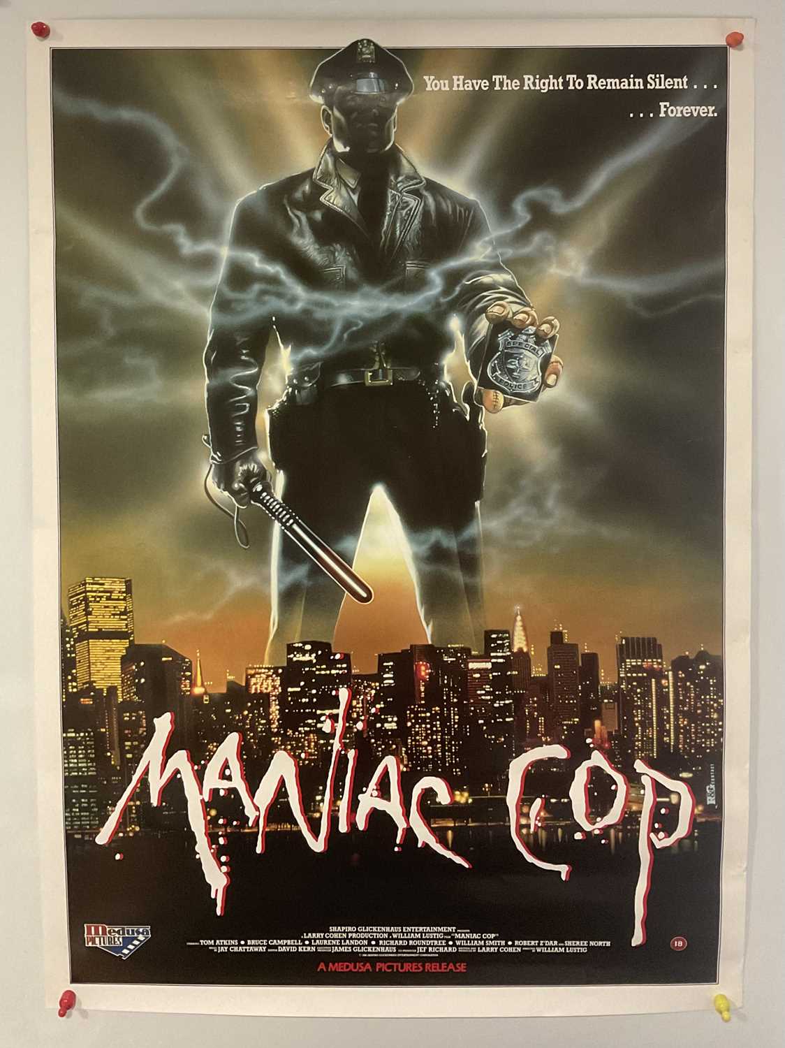 MANIAC COP (1988) and BASKET CASE 2 (1990) UK Video posters double-sided with FRANKENHOOKER (1990) - Image 6 of 6