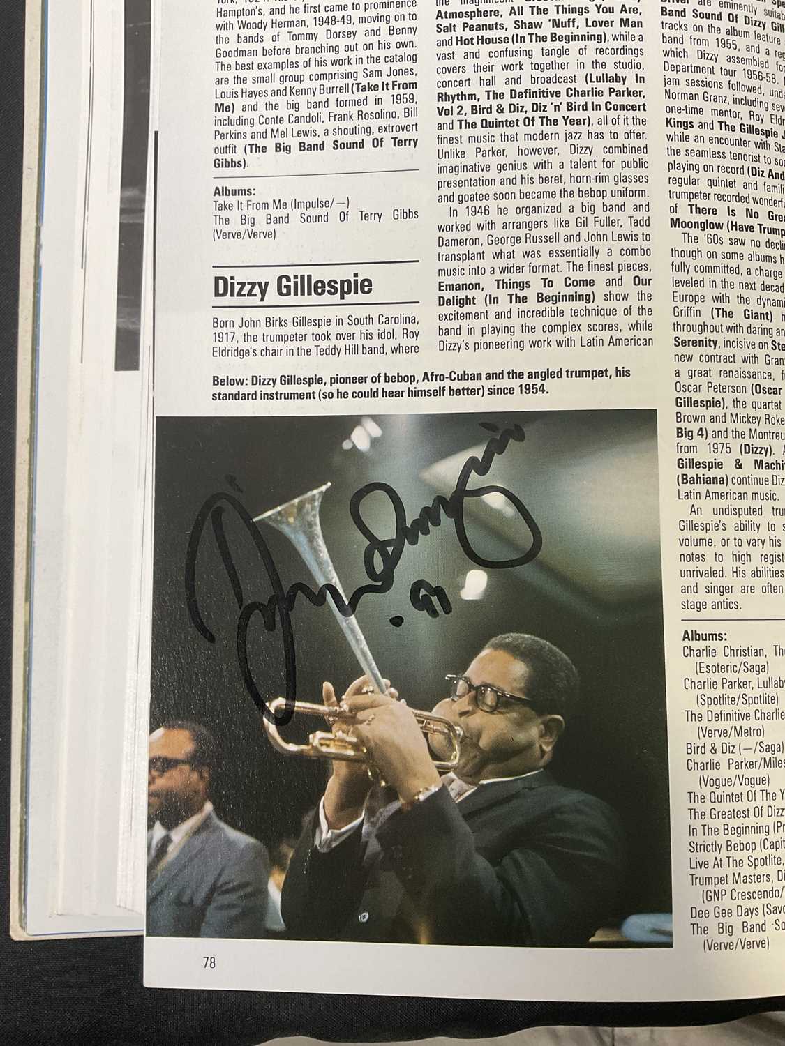 A rare collection of Jazz musician autographs compiled in the Illustrated Encyclopaedia of Jazz - Image 3 of 8