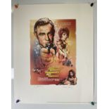 JAMES BOND - An alternative movie poster, limited edition print, for the film DIAMONDS ARE
