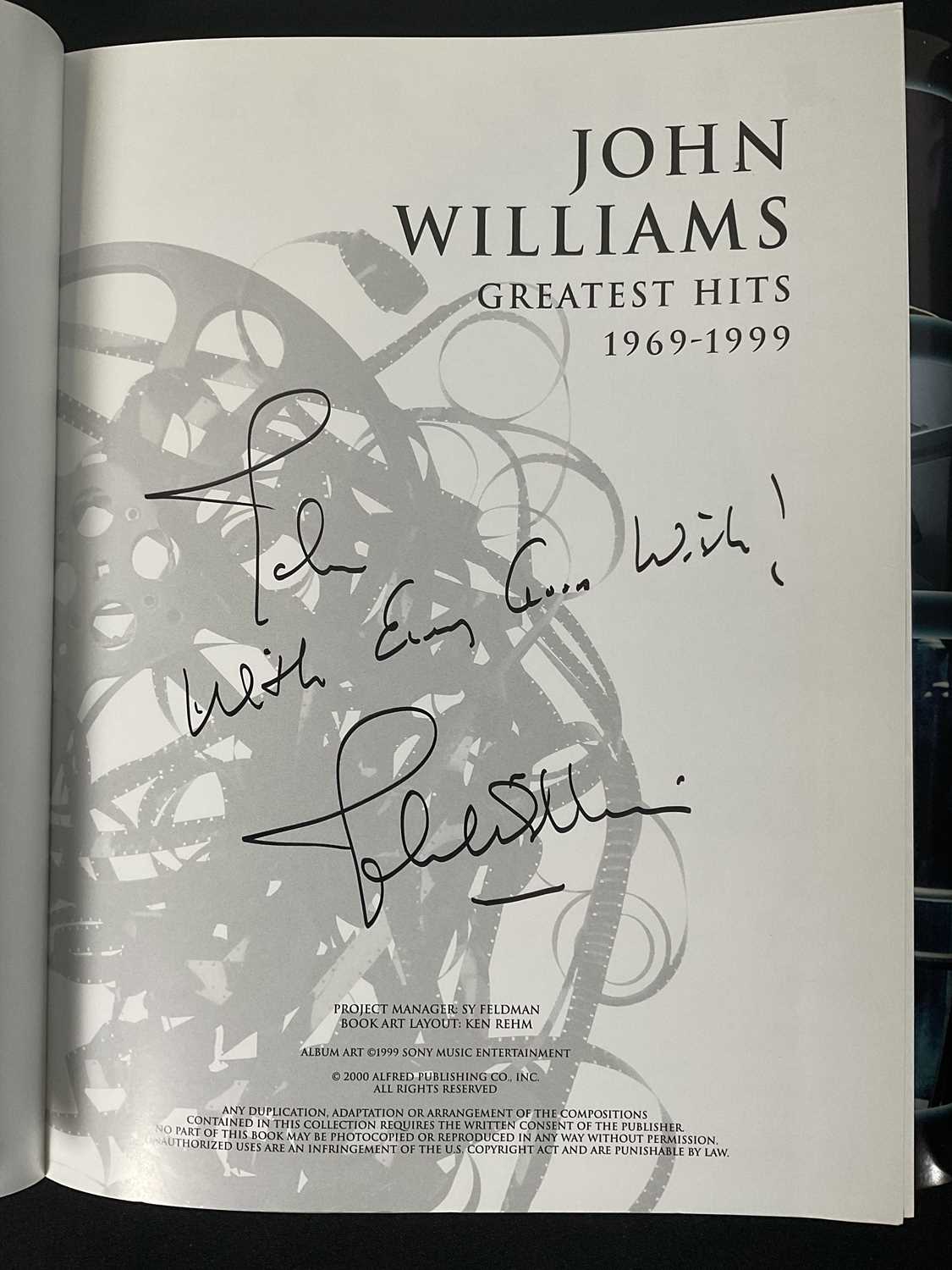 A group of three JOHN WILLIAMS signed sheet music books - STAR WARS A MUSICAL JOURNEY EPISODES I-VI, - Image 3 of 5