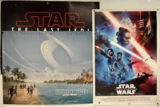 A group of 3 STAR WARS film posters comprising of STAR WARS THE RISE OF SKYWALKER (2019) US One