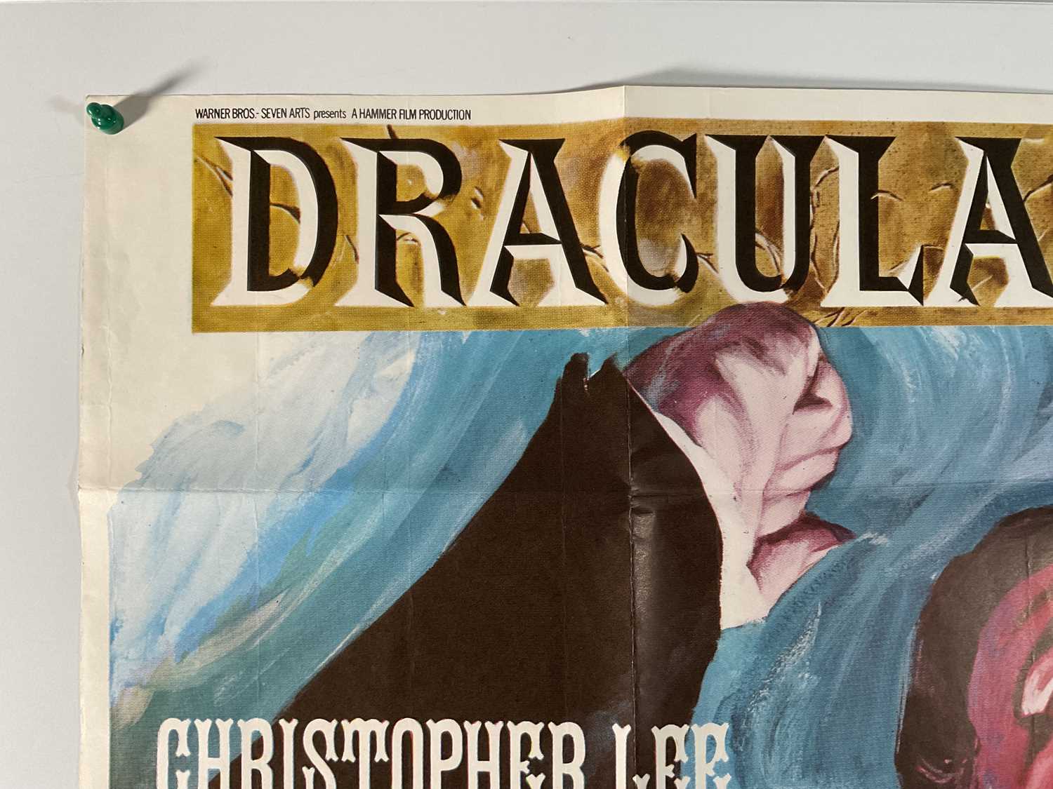 DRACULA HAS RISEN FROM THE GRAVE (1969) - UK Quad film poster, Tom Chantrell artwork of - Image 2 of 7