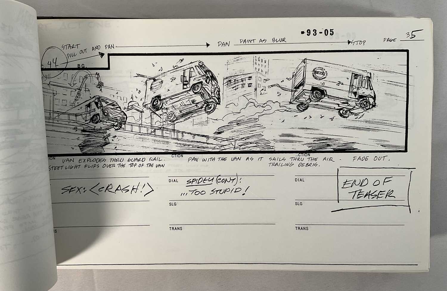 A folio of storyboards from the production of SPIDER-MAN the animated series, signed and stamped - Image 4 of 9