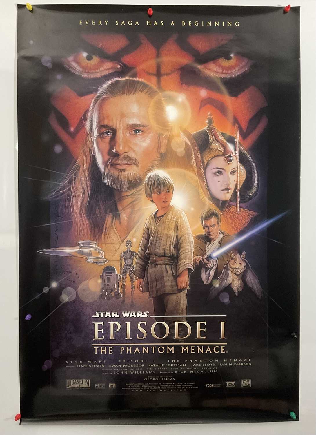 A group of film posters for STAR WARS EPISODES I-III to include: 2 copies of THE PHANTOM MENACE ( - Image 2 of 9
