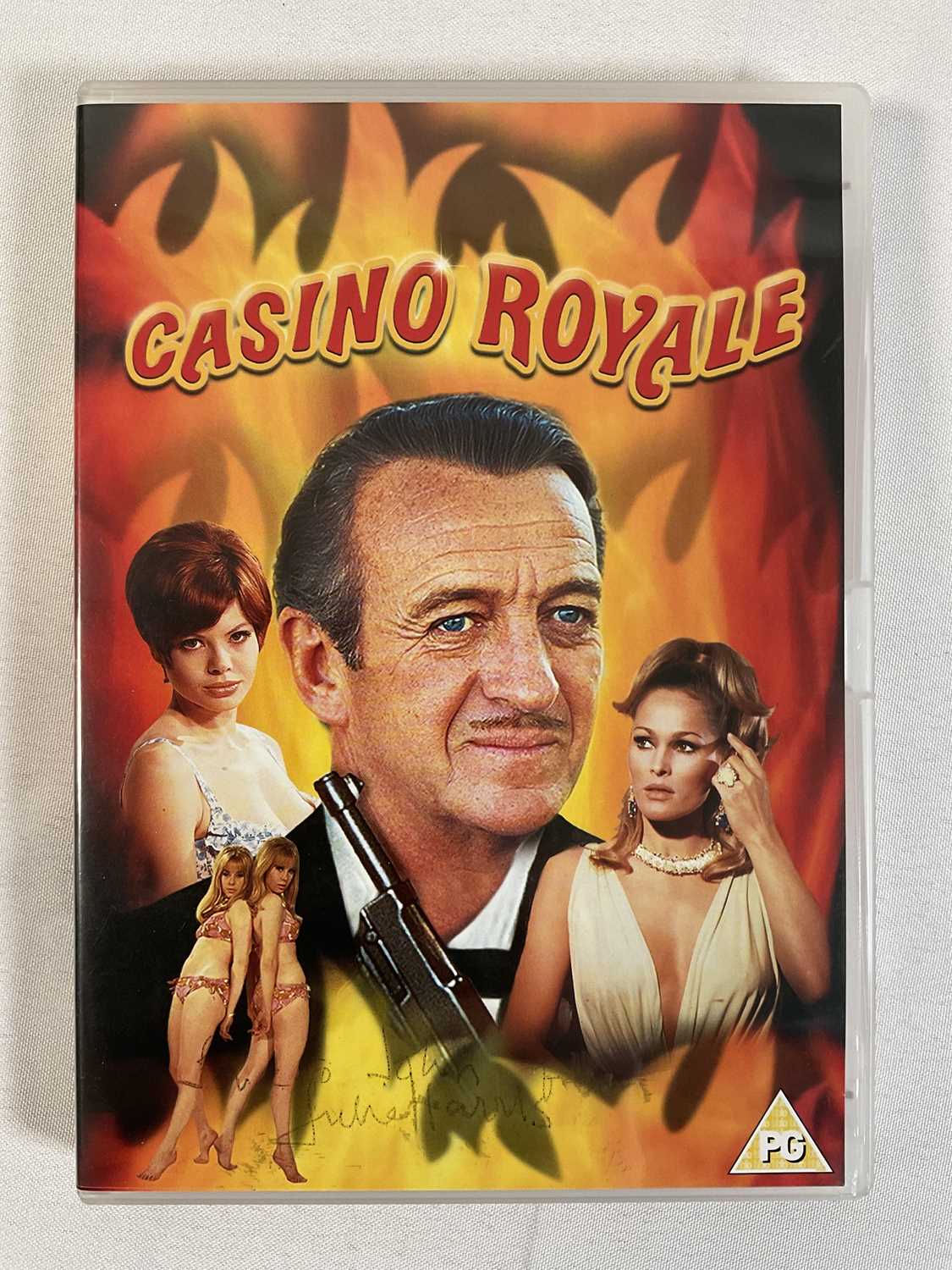 A group of 6 autographed James Bond DVDs comprising CASINO ROYALE (1967) signed by Costume - Image 4 of 7