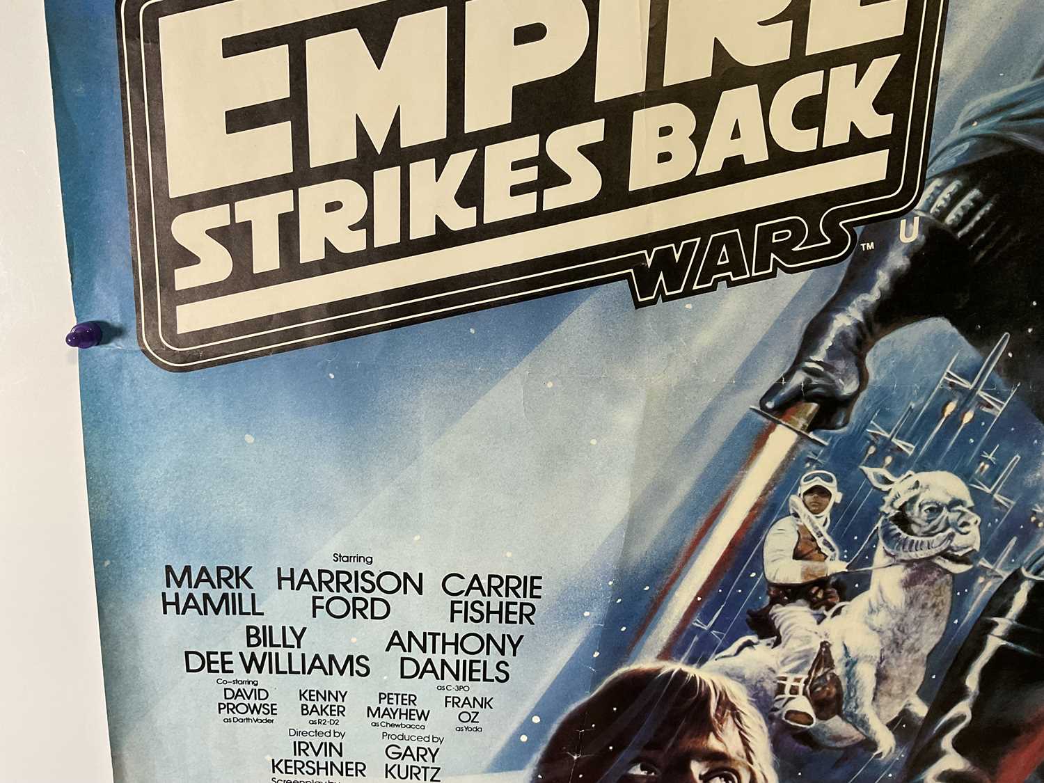 STAR WARS EPISODE IV: THE EMPIRE STRIKES BACK (1980) UK Quad film poster, Directed by Irvin - Image 6 of 9