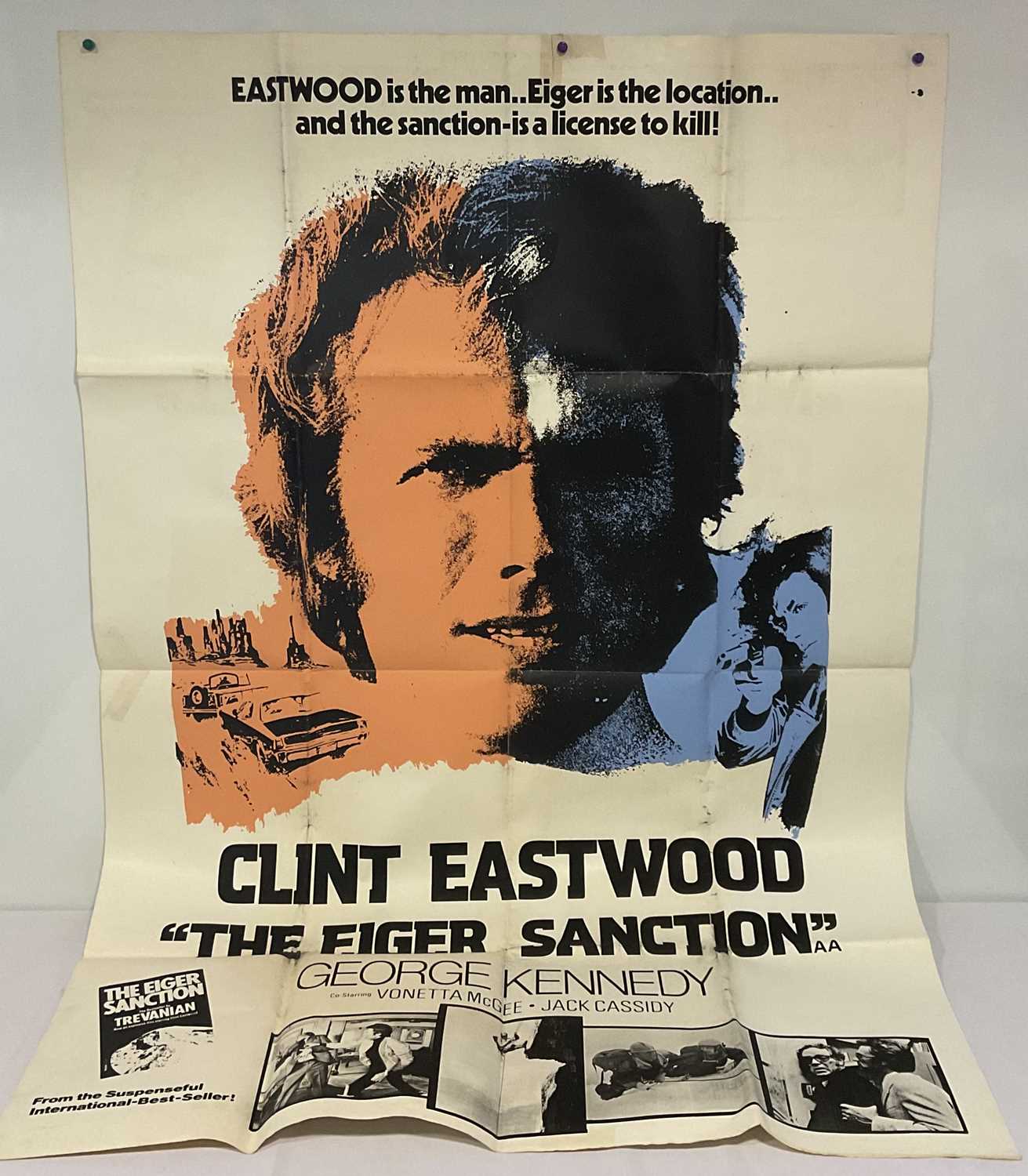 CLINT EASTWOOD - A group of four film posters comprising THE EIGER SANCTION (1975) 60" x 40" - Image 3 of 5