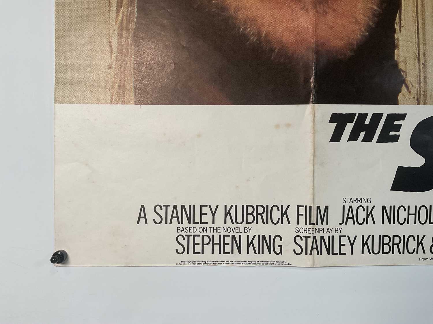 THE SHINING (1980) UK quad film poster, Stanley Kubrick classic horror, folded - Image 2 of 6