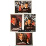 TOMORROW NEVER DIES (1997) set of 4 advance and regular UK quads and one sheets, one sheet has