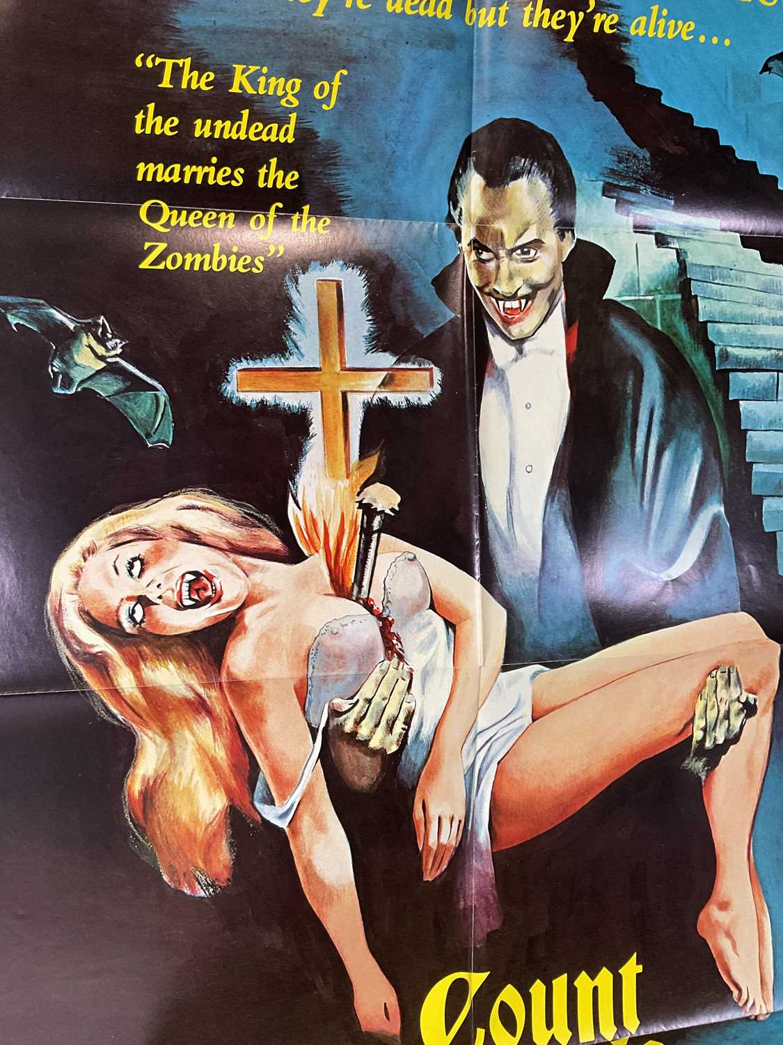 COUNT DRACULA AND HIS VAMPIRE BRIDE (1978) US one sheet movie poster, released in the UK - Image 6 of 6