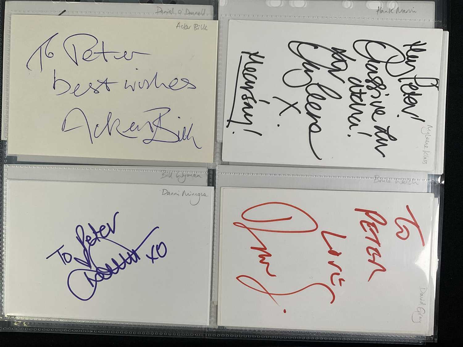 A large quantity of signed autograph cards by musicians and pop stars to include NIKKI SIXX, NODDY - Image 6 of 8