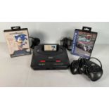 RETRO GAMING - A SEGA Megadrive II 16-bit with controller and 2 games - Sonic The Hedgehog (1991),