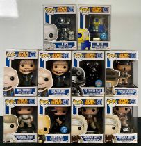 STAR WARS - A group of Star Wars Funko Pops to include R2-B1 #45 Underground Toys Exclusive, blue