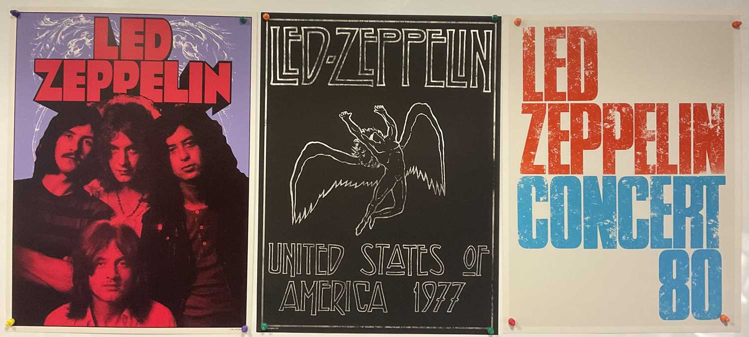 LED ZEPPLIN - A group of lithographs reproducing LED Zepplin tour posters, produced for commercial
