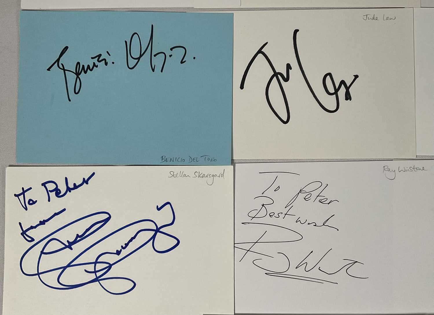 A group of autograph cards signed by actors who have appeared in Marvel movies comprising of PAUL - Image 5 of 6
