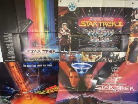 A group of STAR TREK UK Quad (Maltese import) film posters comprising of STAR TREK THE MOTION