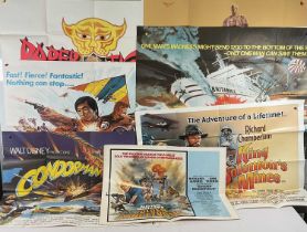 A group of Action / Adventure movie posters comprising GOLDEN RENDEZVOUS (1977) US half sheet,