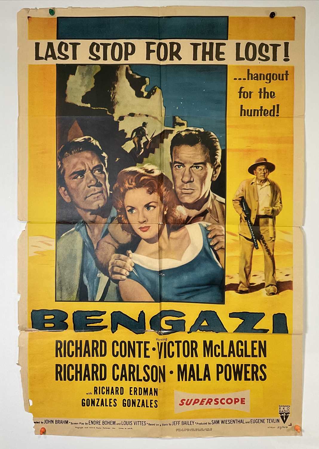 A group of Film Noir / Crime movie posters to include ISTANBUL (1957) US one sheet, BENGAZI ( - Image 3 of 5