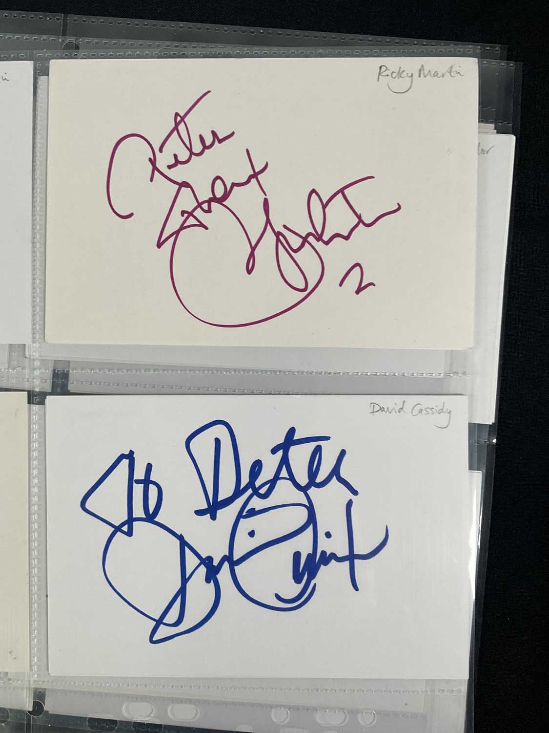 A large quantity of signed autograph cards by musicians and pop stars to include NIKKI SIXX, NODDY - Image 5 of 8