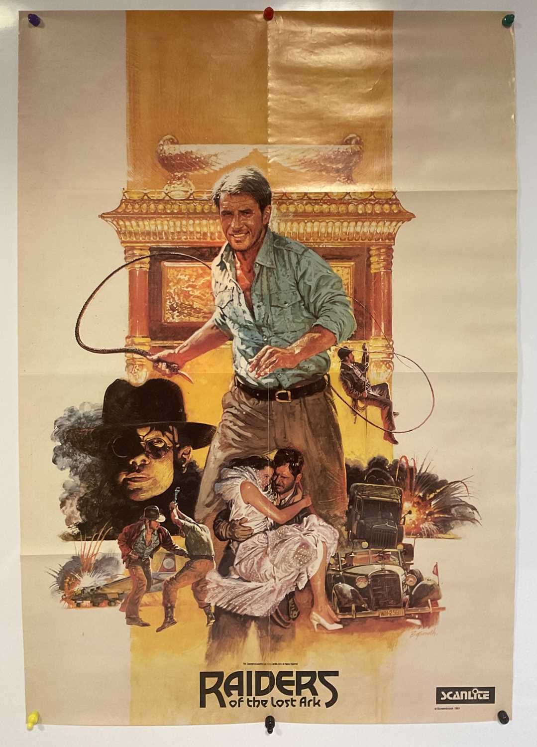 A group of 5 1980s INDIANA JONES commercial posters to include RAIDERS OF THE LOST ARK (1981) - Image 2 of 6