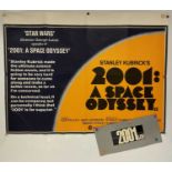 2001 - A SPACE ODYSSEY (1978 re-release) UK Quad film poster and souvenir brochure (rolled /