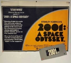 2001 - A SPACE ODYSSEY (1978 re-release) UK Quad film poster and souvenir brochure (rolled /