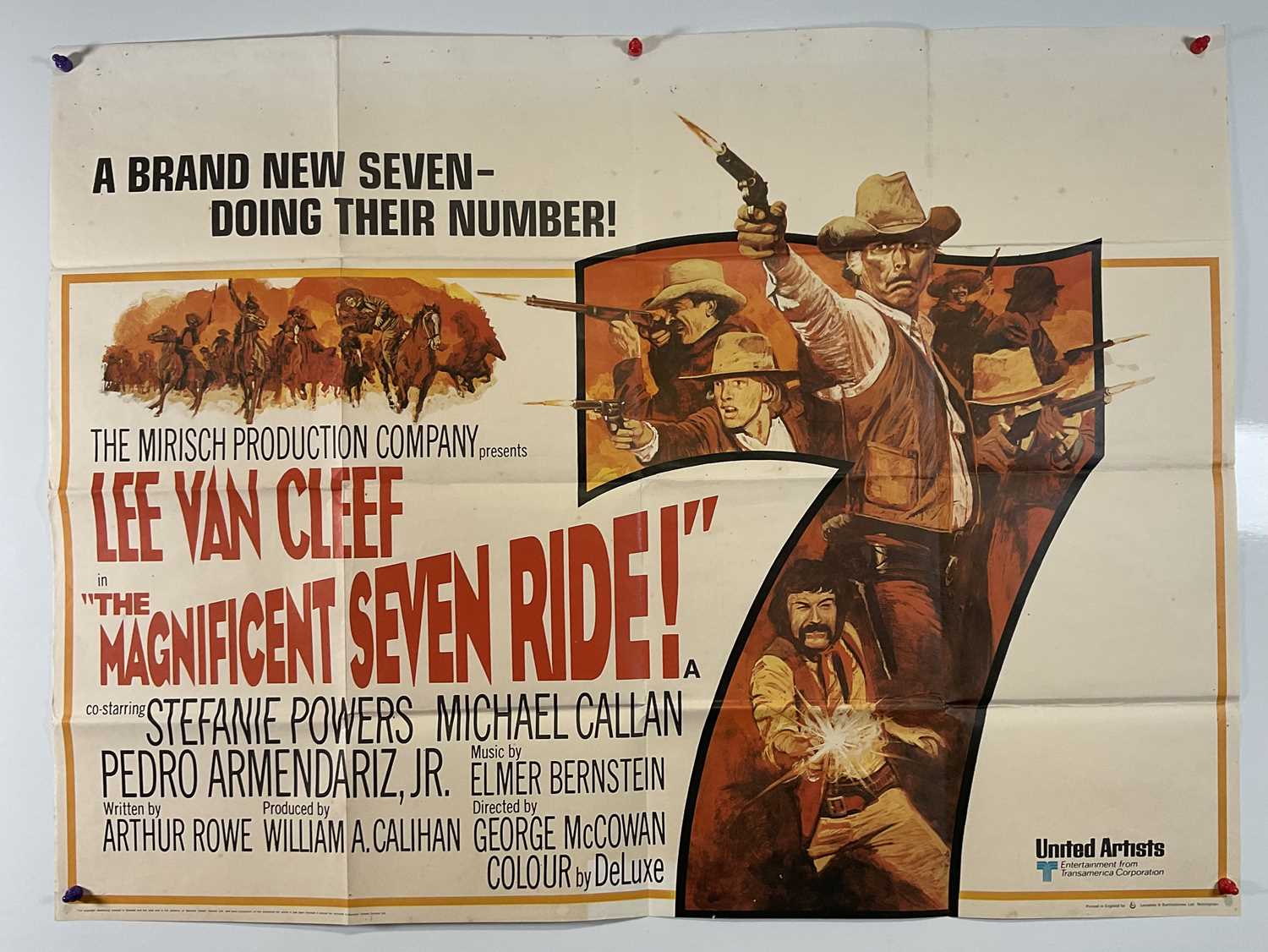 A group of Western movie posters comprising RETURN OF THE SEVEN (1966) UK Quad, rolled, THE - Image 6 of 6