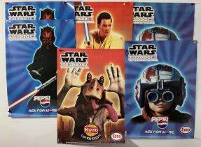 A group of 5 STAR WARS EPISODE I: THE PHANTOM MENACE (1999) advertising posters for Esso - Walkers
