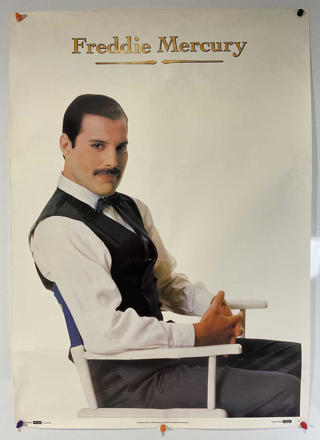 A group of 3 QUEEN / FREDDIE MERCURY 1992 tribute posters by Splash for the Freddie Mercury - Image 3 of 4