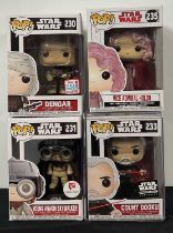 STAR WARS - A group of Star Wars Funko Pops to include: Dengar #230, Fall convention exclusive 2017,