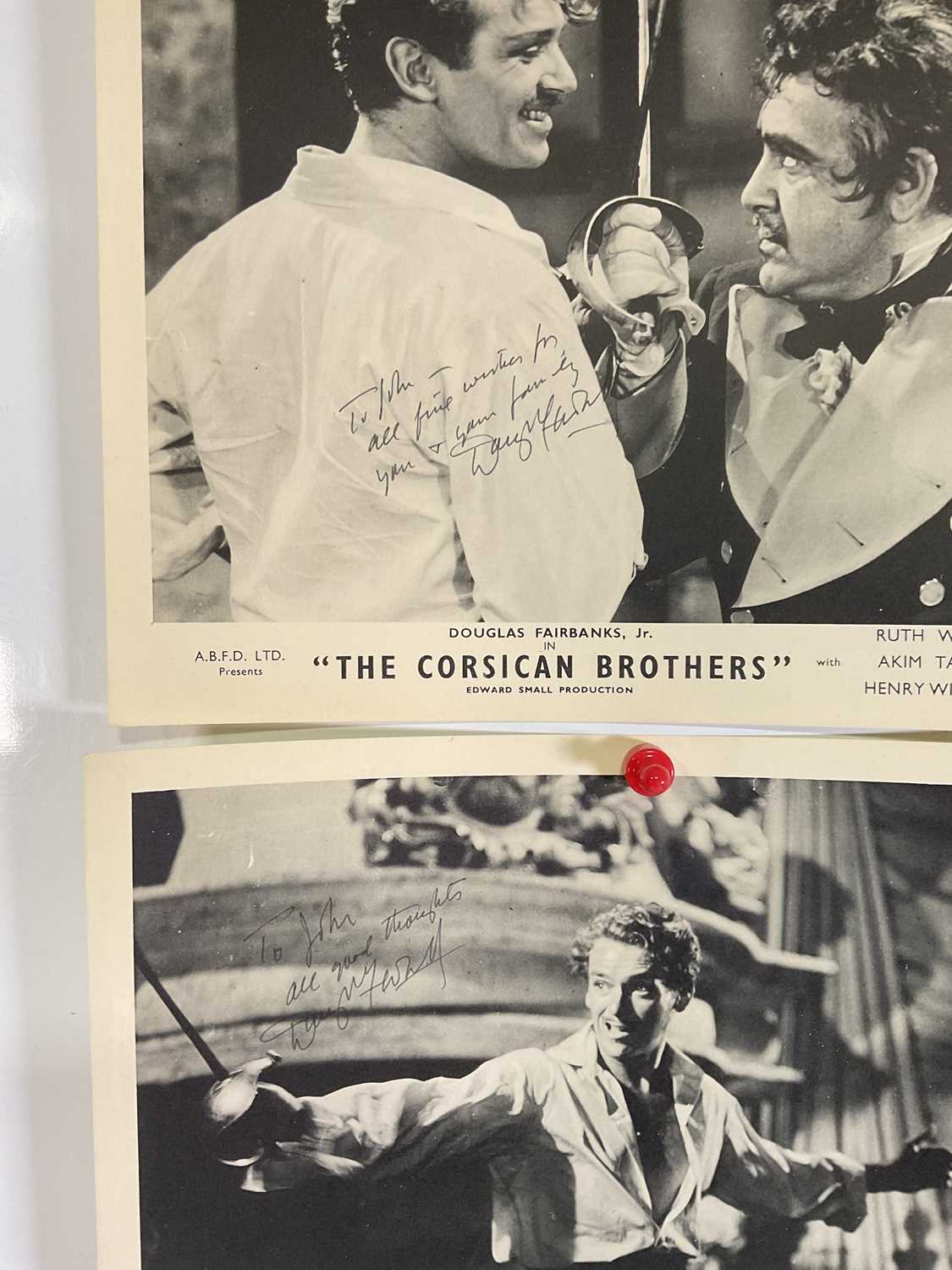 A set of 8 original UK Front of House cards for the movie THE CORSICAN BROTHERS (1941) 6 of which - Image 3 of 6