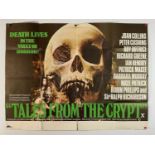 TALES FROM THE CRYPT (1972) UK Quad film poster, Horror starring Peter Cushing, folded.