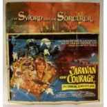 A pair of 1980's sci-fi / fantasy UK Quad film posters to include CARAVAN OF COURAGE: AN EWOK