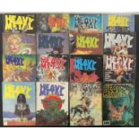 A group of HEAVY METAL MAGAZINES to include issues Jan - Dec 1978, Jan 1979, August 1981, Nov 1985