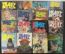 A group of HEAVY METAL MAGAZINES to include issues Jan - Dec 1978, Jan 1979, August 1981, Nov 1985
