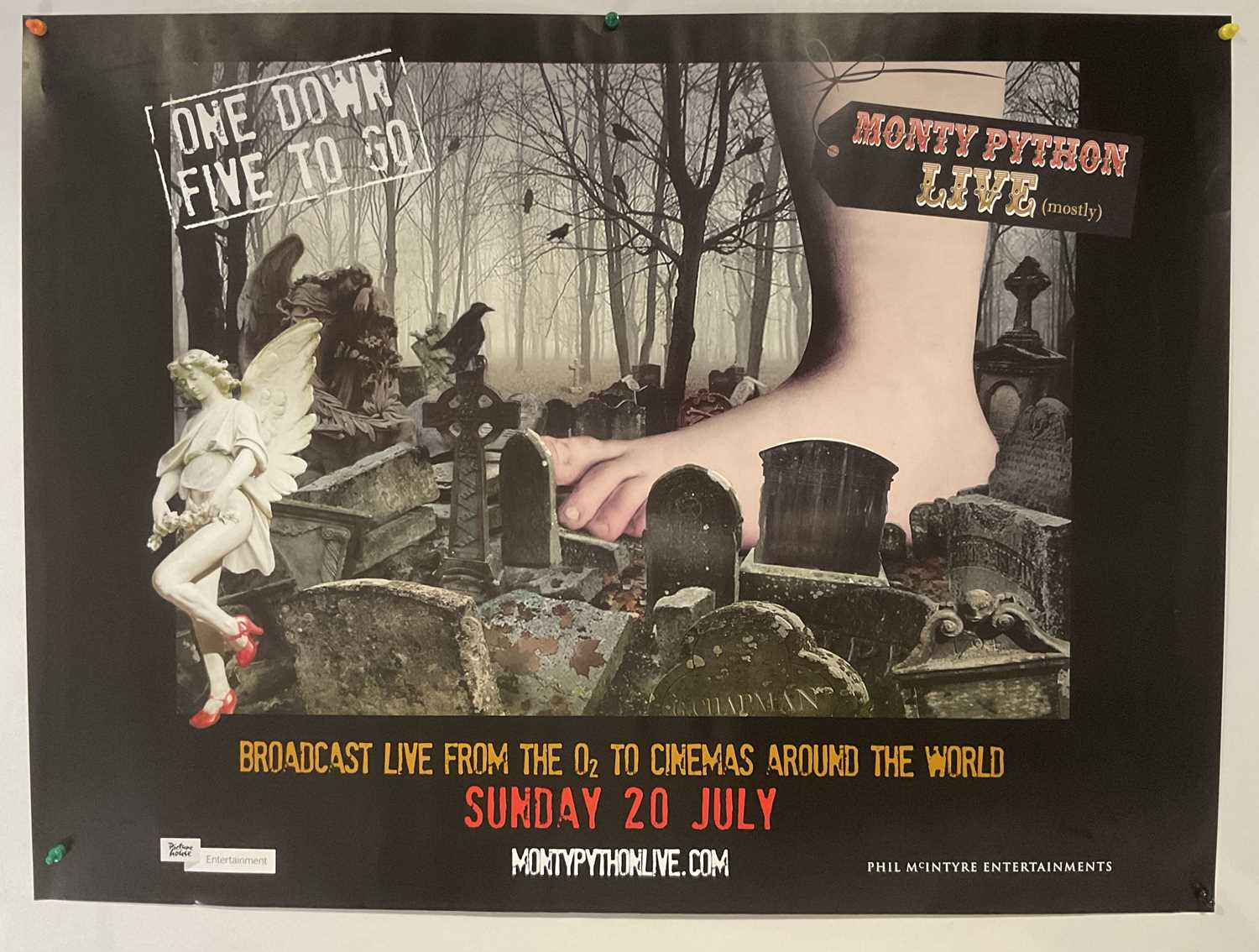 MONTY PYTHON LIVE (MOSTLY) (2014) 2 UK Quad double-sided film posters, two different styles, artwork - Image 2 of 3