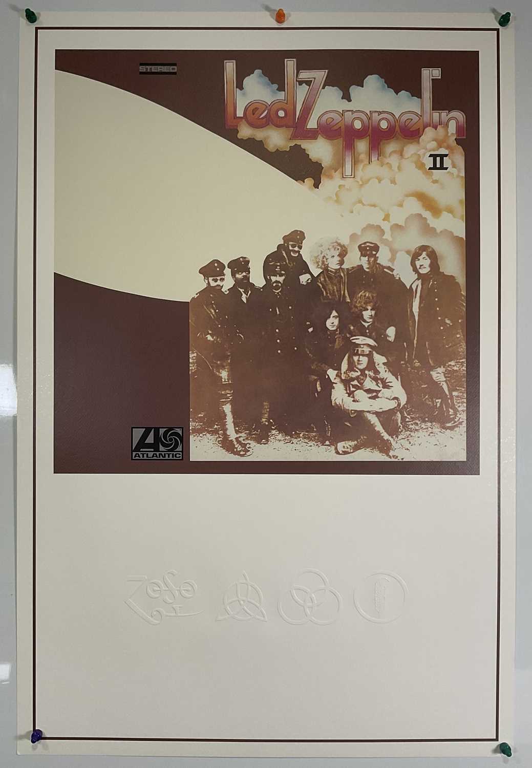 LED ZEPPELIN - A group of four lithographs reproducing the first IV Led Zeppelin album covers on - Image 5 of 5