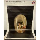 A 60" x 40" London Underground bus stop poster advertising The Museum of Childhood with commissioned