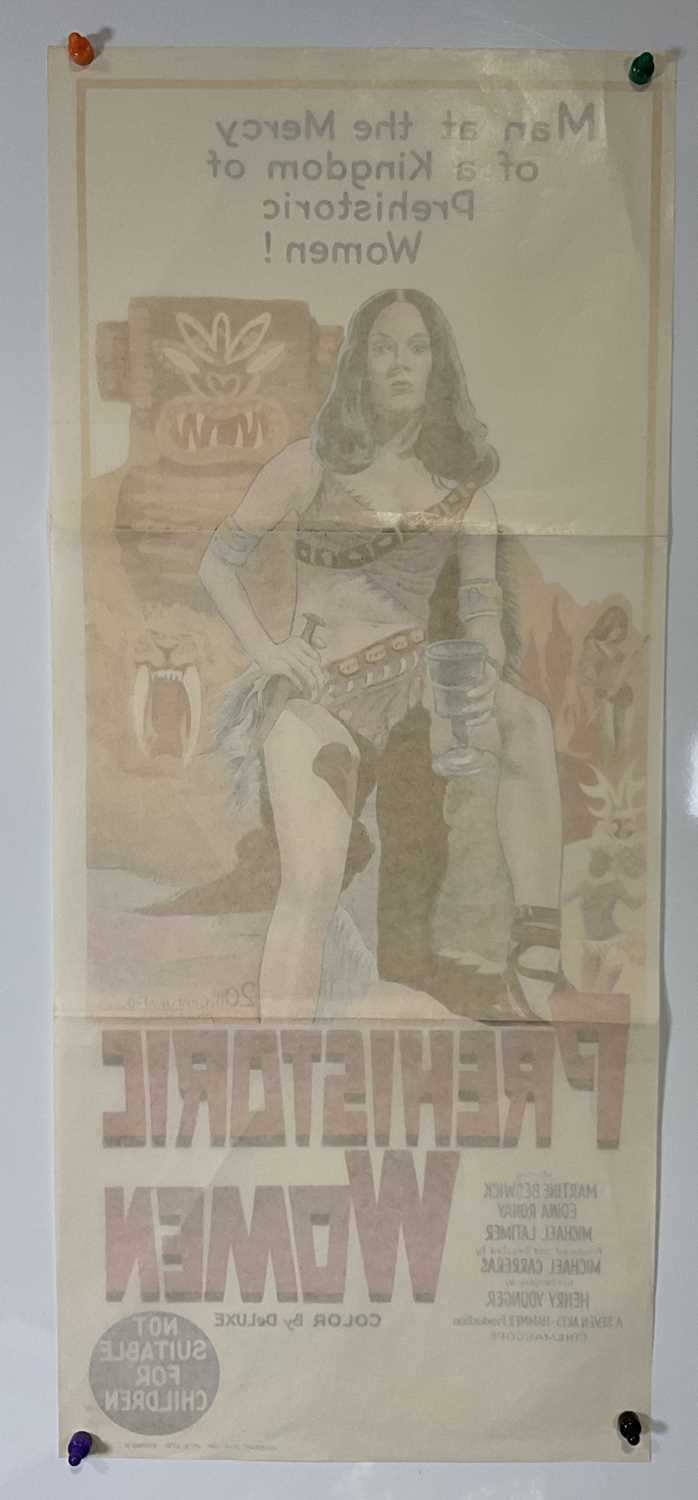 PREHISTORIC WOMEN (1967) Australian daybill, Hammer film with beautiful artwork of star Martine - Image 6 of 6