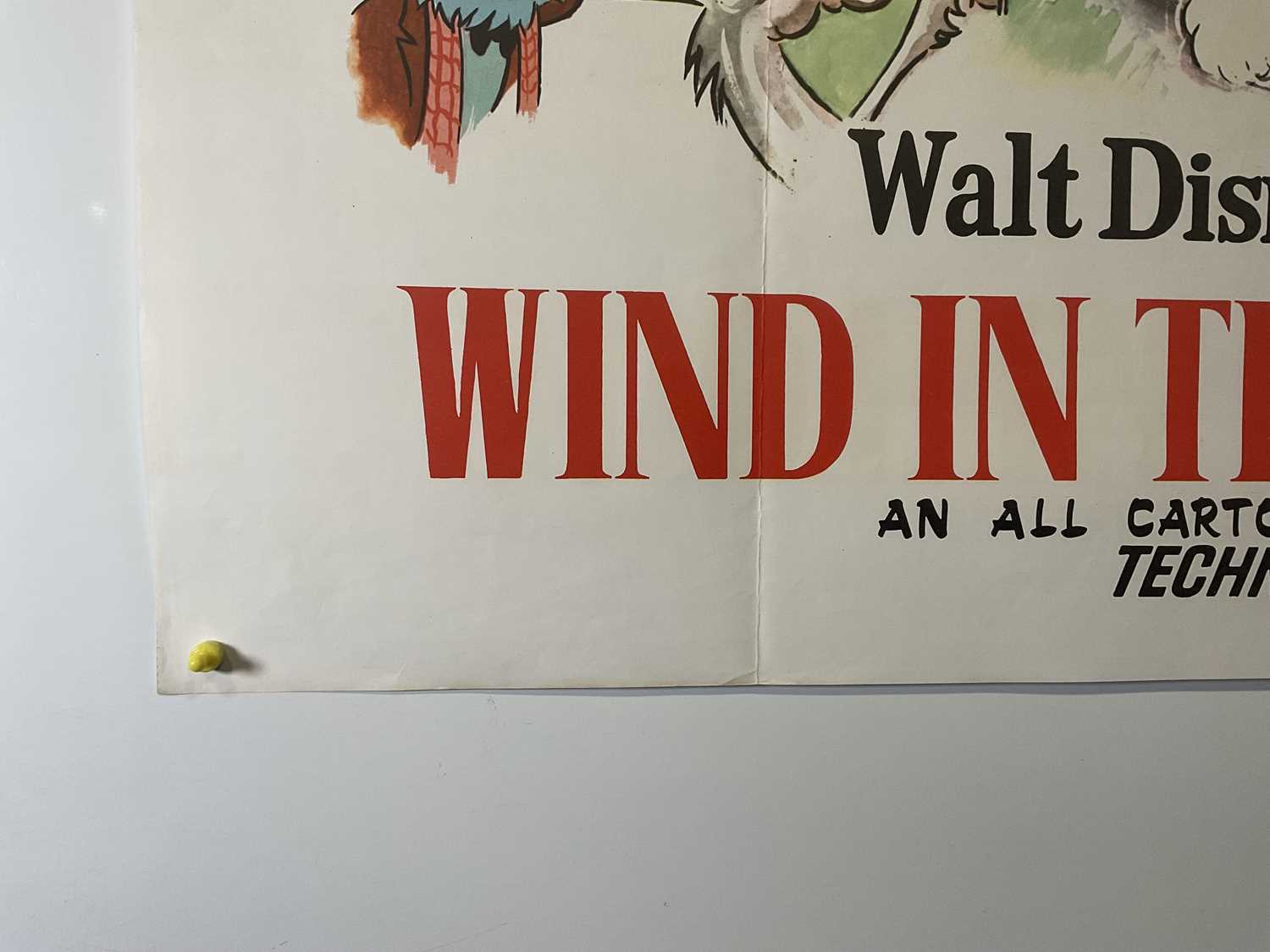 WALT DISNEY: WIND IN THE WILLOWS (1949) (1960s rerelease) - UK Quad film poster - folded - Image 5 of 6
