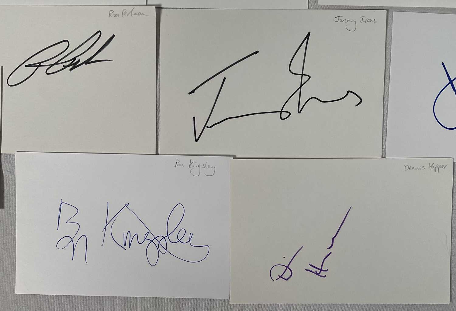 A group of autograph cards signed by Hollywood A-listers (The old boys) comprising of AL PACINO, - Image 4 of 5