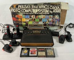 RETRO GAMING - An Atari CX-2600 video computer system, complete in original box with 4 paddle