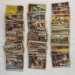A collection of Civil War Bubble Gum cards (1965) #1-88 but missing 8, 25, 47, 68, 79, 82, and 86