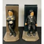 A pair of LAUREL AND HARDY bookends, approx 26cm.