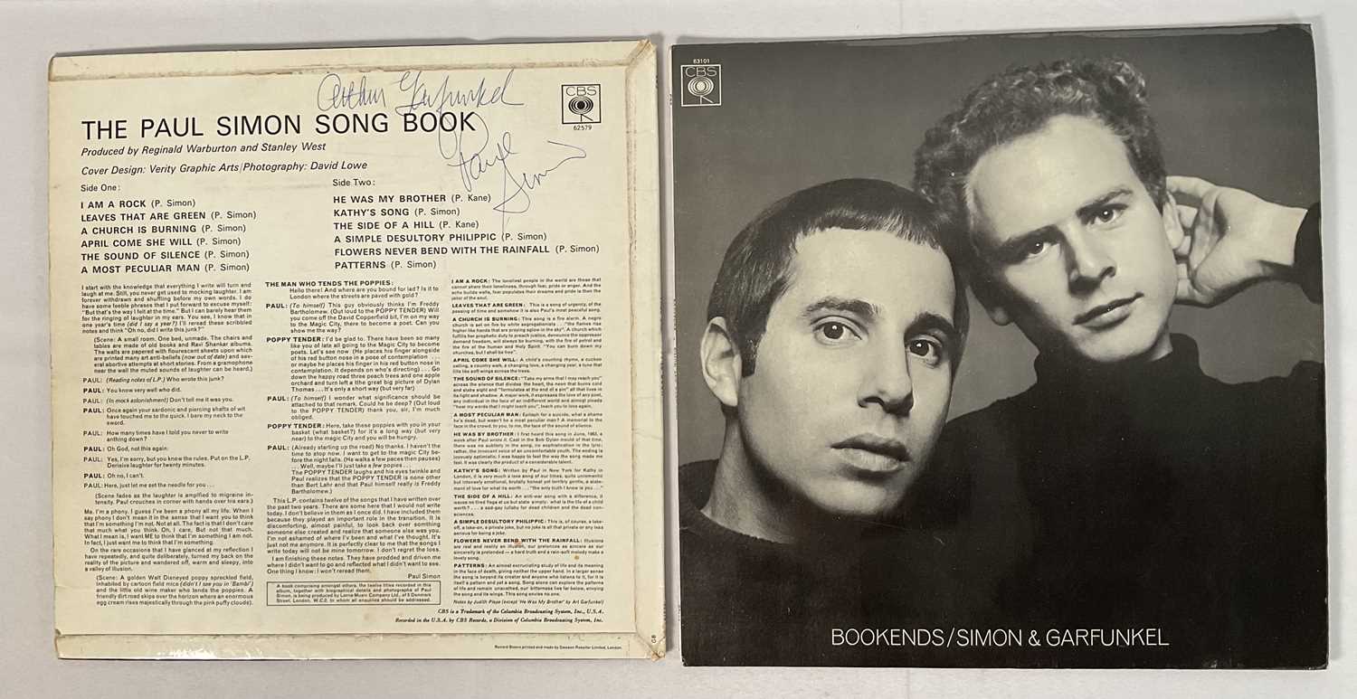 SIMON AND GARFUNKEL - The Paul Simon Song Book (1965) Vinyl LP signed in blue pen by Paul Simon