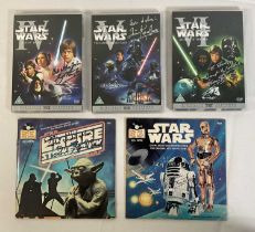 STAR WARS Autographs on mixed media - A DVD of STAR WARS EPISODE IV A NEW HOPE (1977) signed by