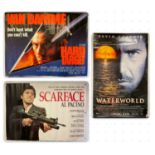 A group of large format movie posters to include HARD TARGET (1993) 60" x 46", WATERWORLD (1995)