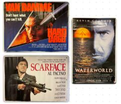 A group of large format movie posters to include HARD TARGET (1993) 60" x 46", WATERWORLD (1995)